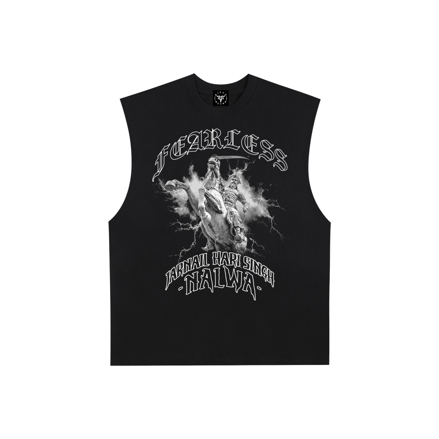 Fearless Hari Singh Nalwa  X Risen Retro Raw Edge Cotton Tank Top