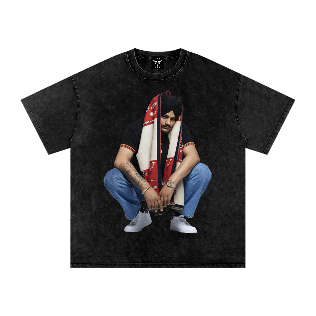 SMW CUSTOM TEE X RISENRETRO Washed Oversized  T-Shirt