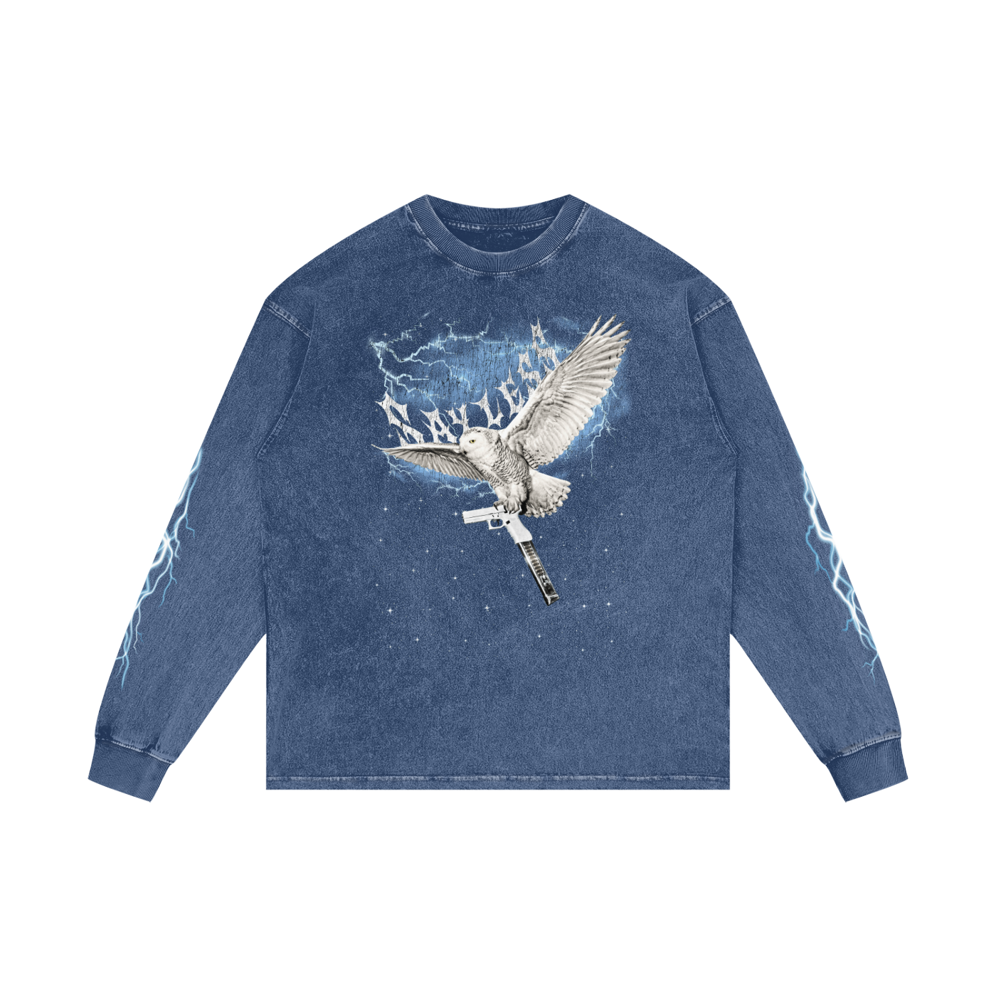 SAYLESS X RisenRetro Acid Wash Oversize Long Sleeve T-Shirt
