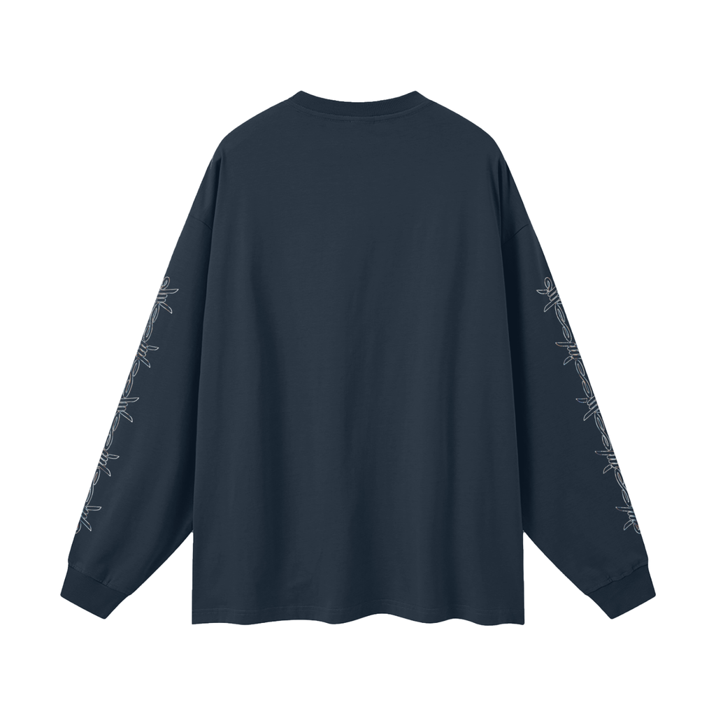 RAW RICH RARE X Risen Retro Oversized Unisex Long Sleeve T-Shirt