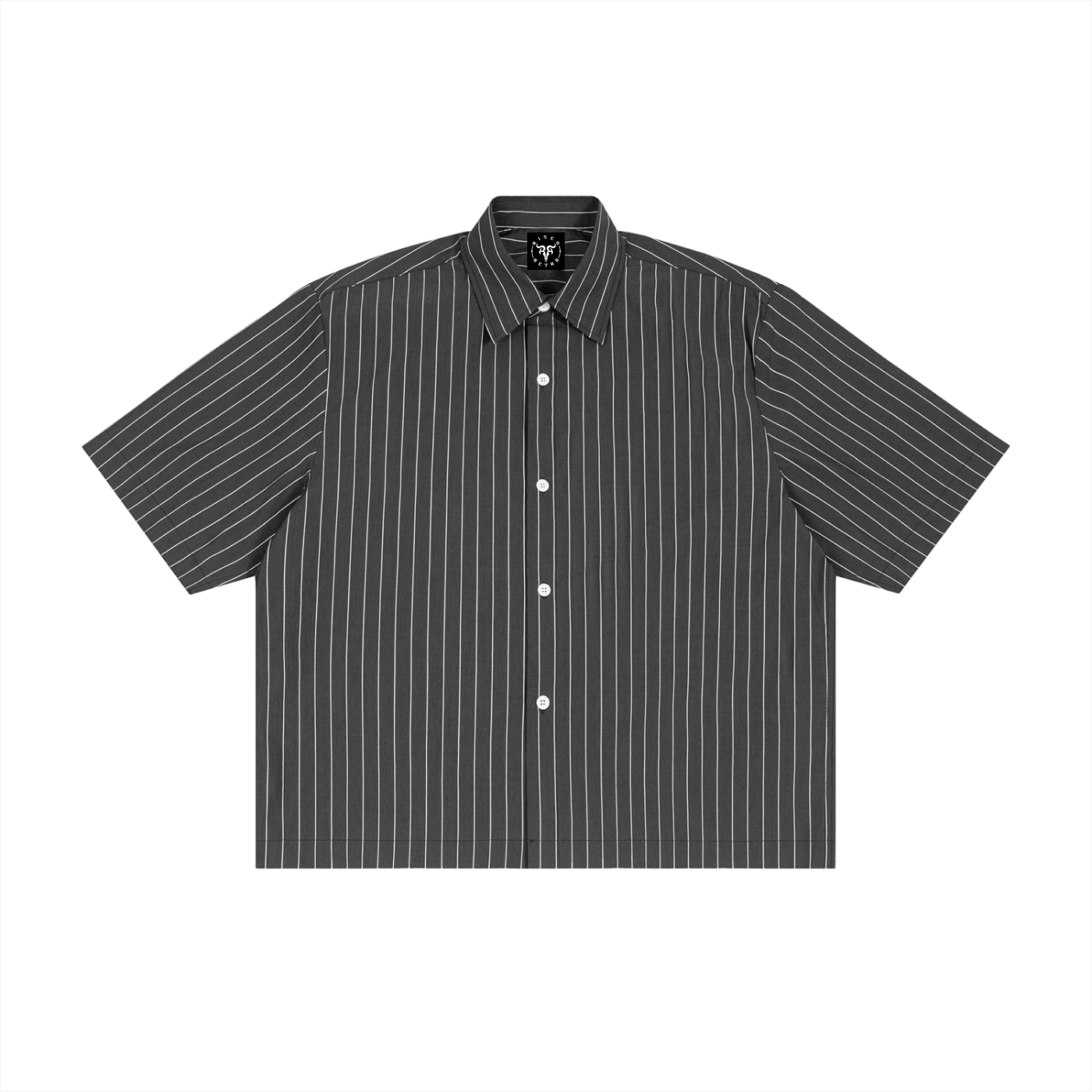 Panjab Bandana X RisenRetro Unisex Striped Boxy Button-Up Shirt