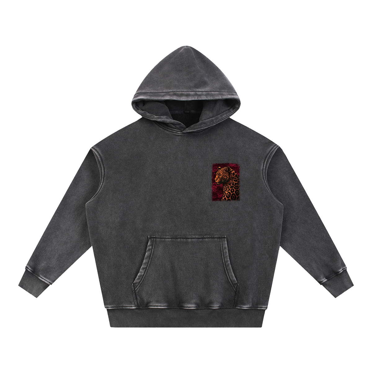 Savage Bloom X RisenRetro Unisex Snow Wash Fleece Oversize Hoodie