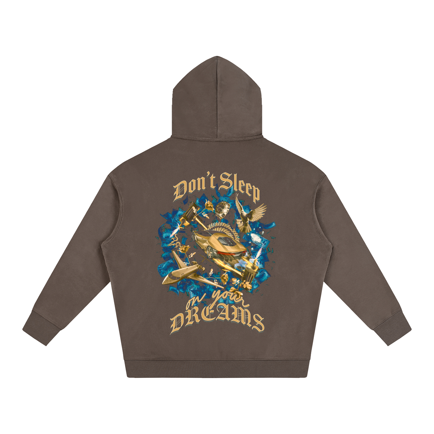 Don't Sleep On Your Dreams X RisenRetro Oversize Fleeced Hoodie