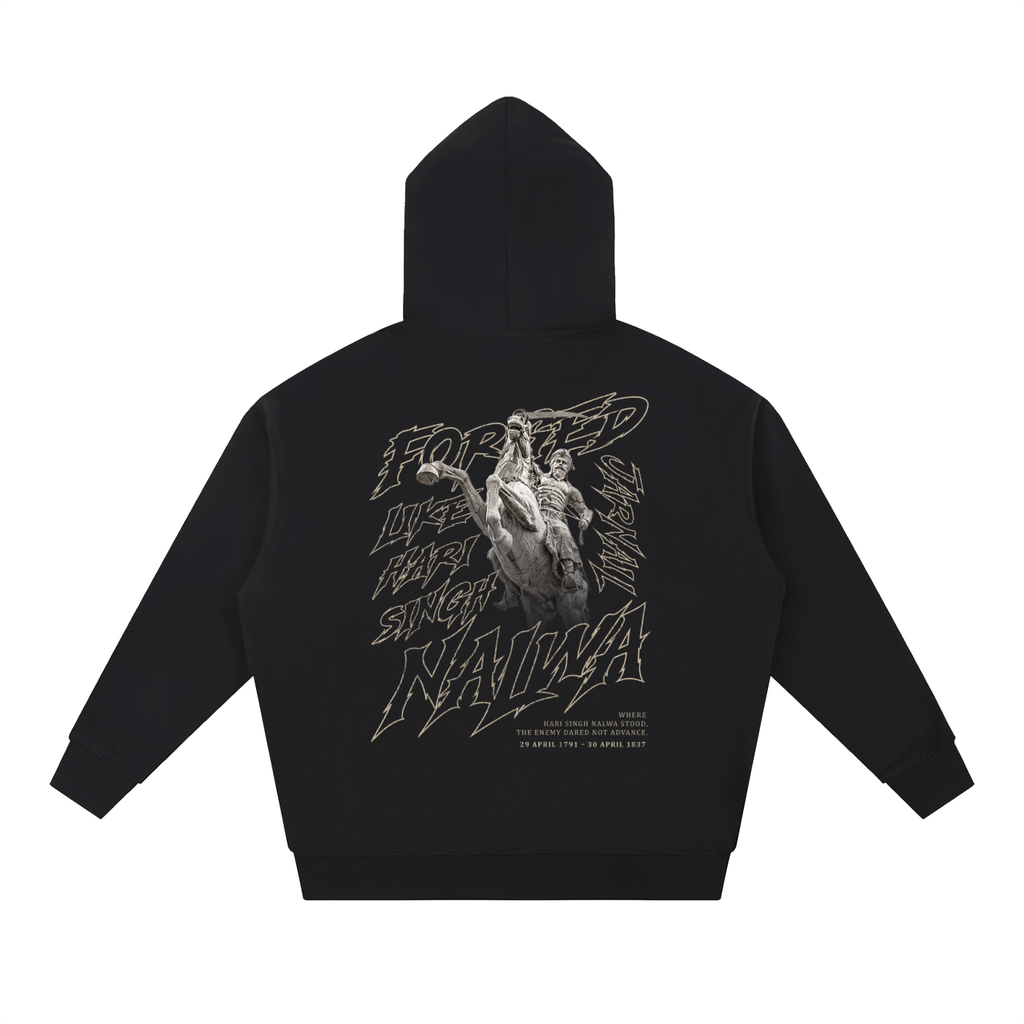 Forged Like Nalwa | Essential Heavyweight Hoodie | RisenRetro