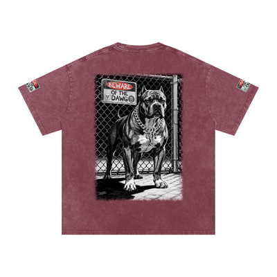 Beware of the Dawg Washed Oversized Cotton T-Shirt