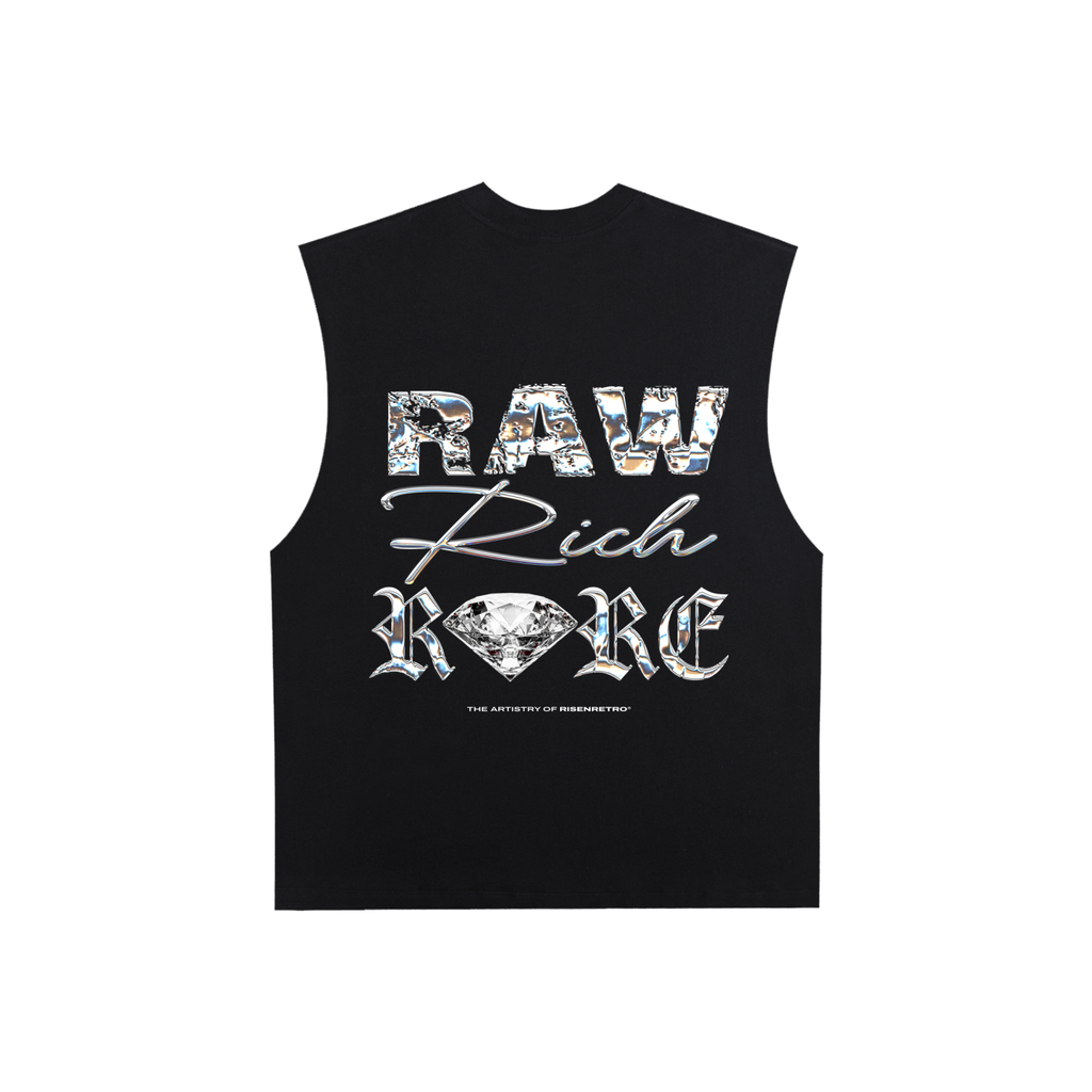 Raw Rich Rare | RisenRetro | Raw Edge Cotton Tank Top