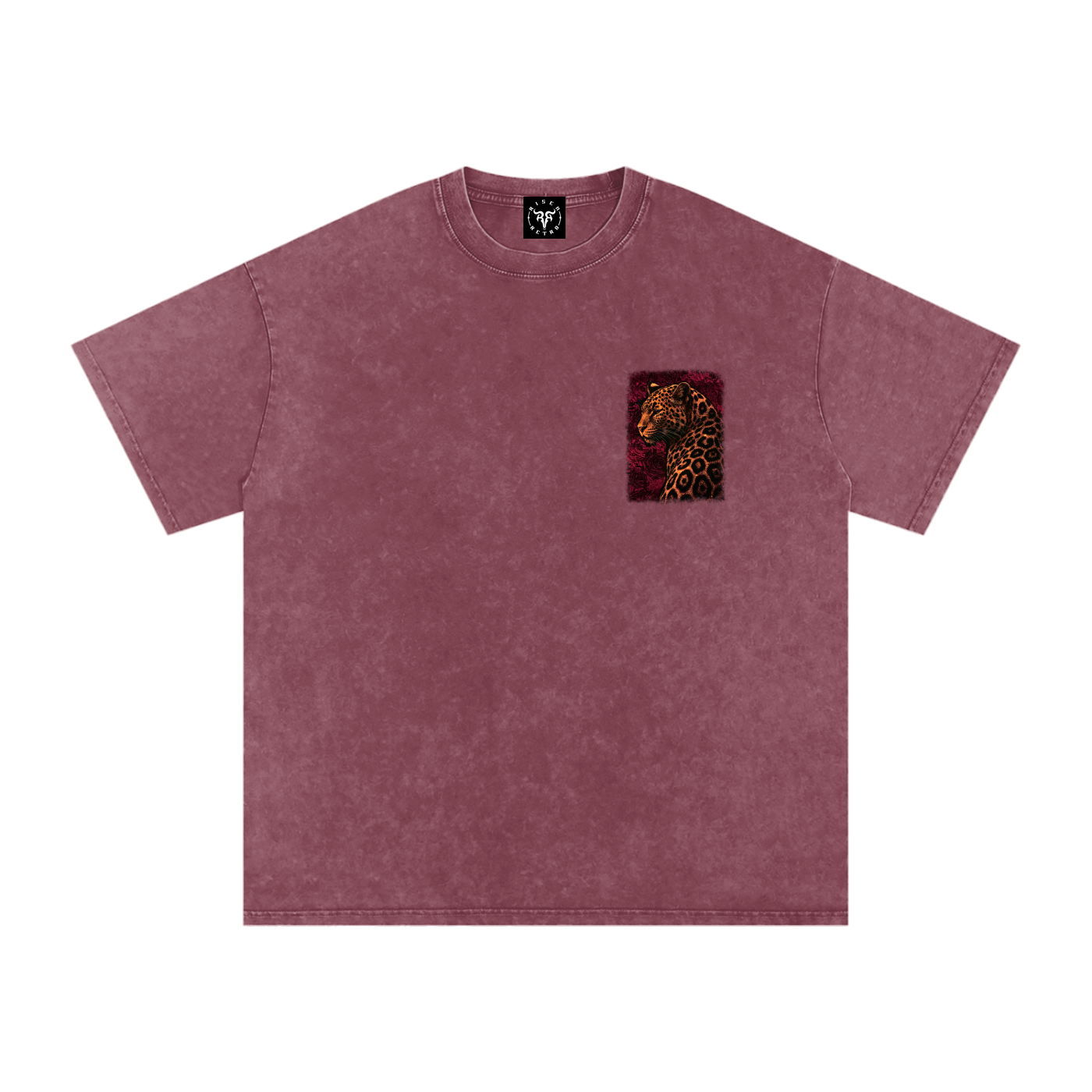 Savage Bloom X Risen Retro Snow Washed Oversized Cotton T-Shirt