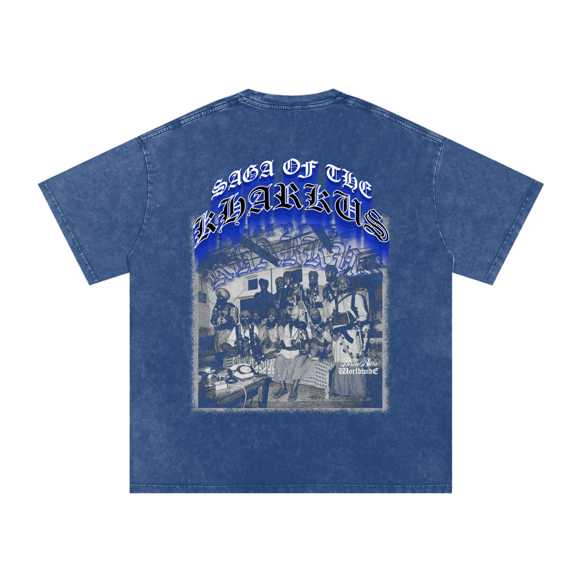 SAGA OF THE KHARKU'S | Snow Washed Oversized Cotton T-Shirt | RISENRETRO