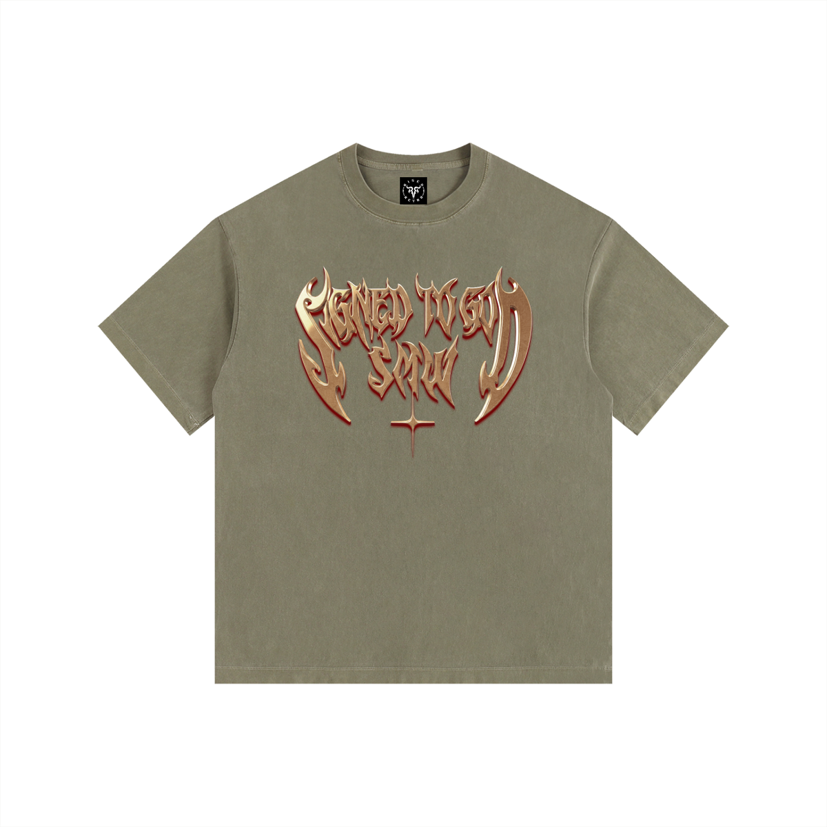 SMW | Signed To God | RisenRetro | Washed PLUS SIZE Cotton T-Shirt