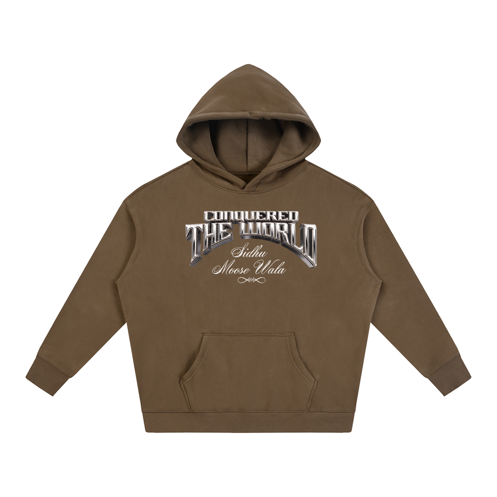 CONQUERED THE WORLD | Oversize Fleeced Hoodie | Sidhu Moose Wala