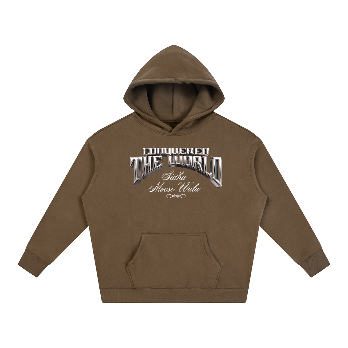 CONQUERED THE WORLD | Oversize Fleeced Hoodie | Sidhu Moose Wala