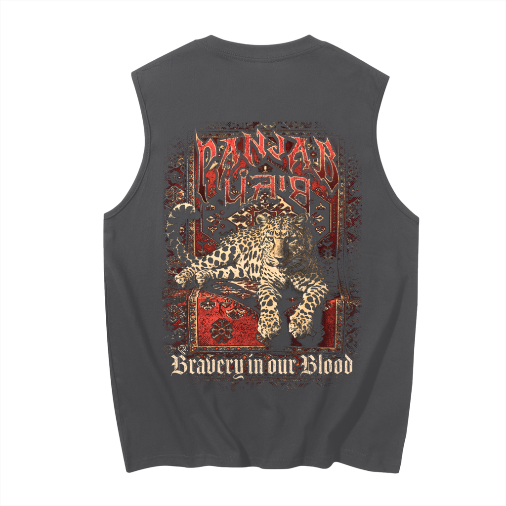 Panjab Bloodline X RisenRetro Men's Sleeveless Cotton Tank Top