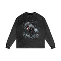 Panjab Panther Y2K X RisenRetro Acid Wash Oversize Long Sleeve T-Shirt