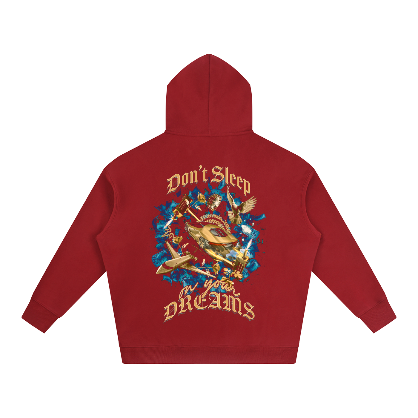 Don't Sleep On Your Dreams X RisenRetro Oversize Fleeced Hoodie