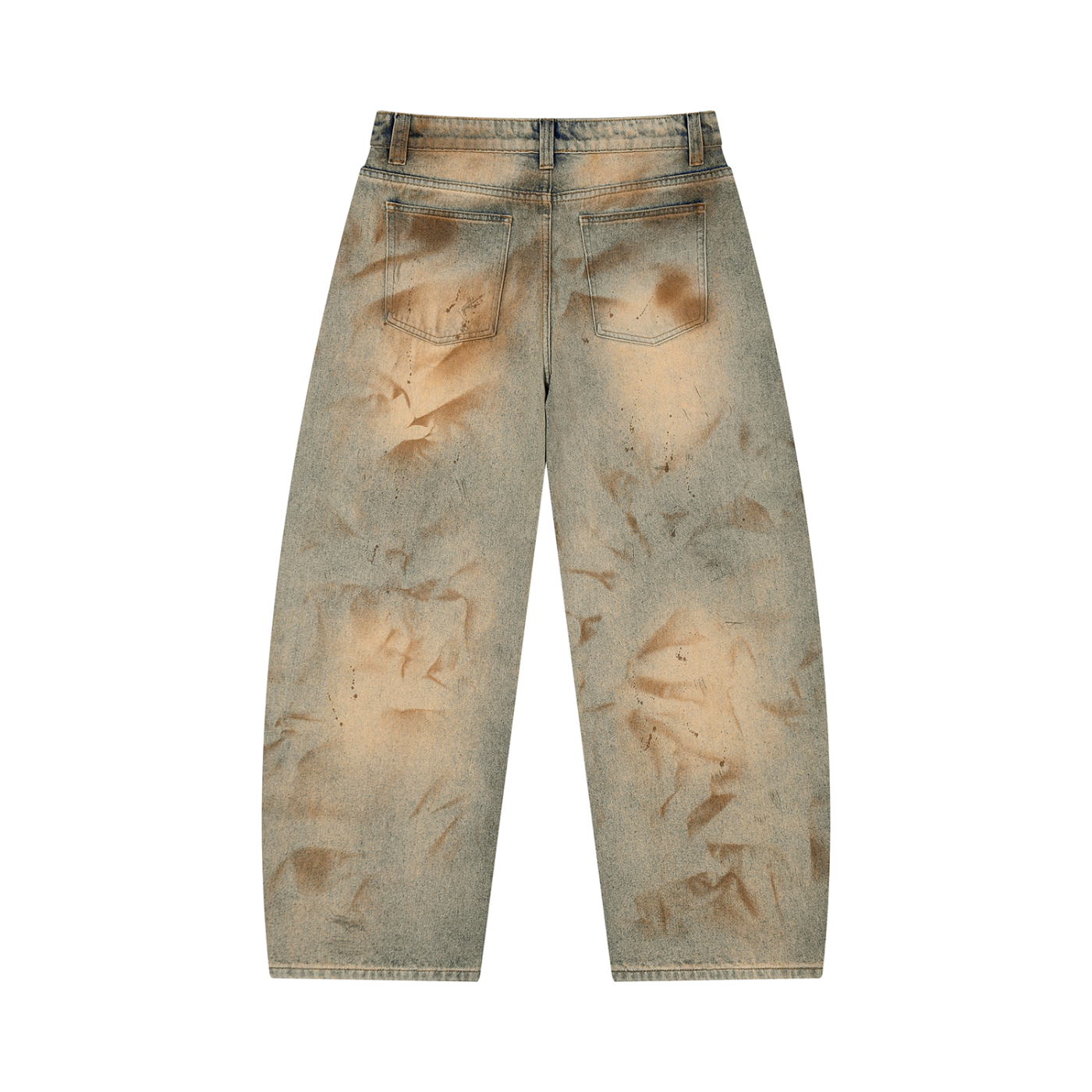 RisenRetro X Men’s Vintage Wash Barrel Leg Jeans