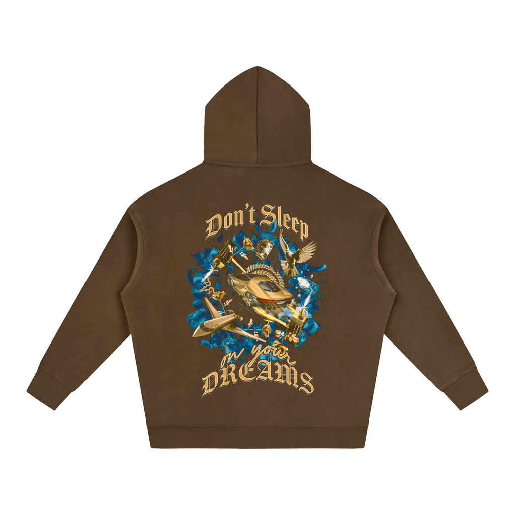 Don't Sleep On Your Dreams X RisenRetro Oversize Fleeced Hoodie