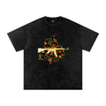 Vintage Panjab 47 X RisenRetro Snow Washed Oversized Cotton T-Shirt