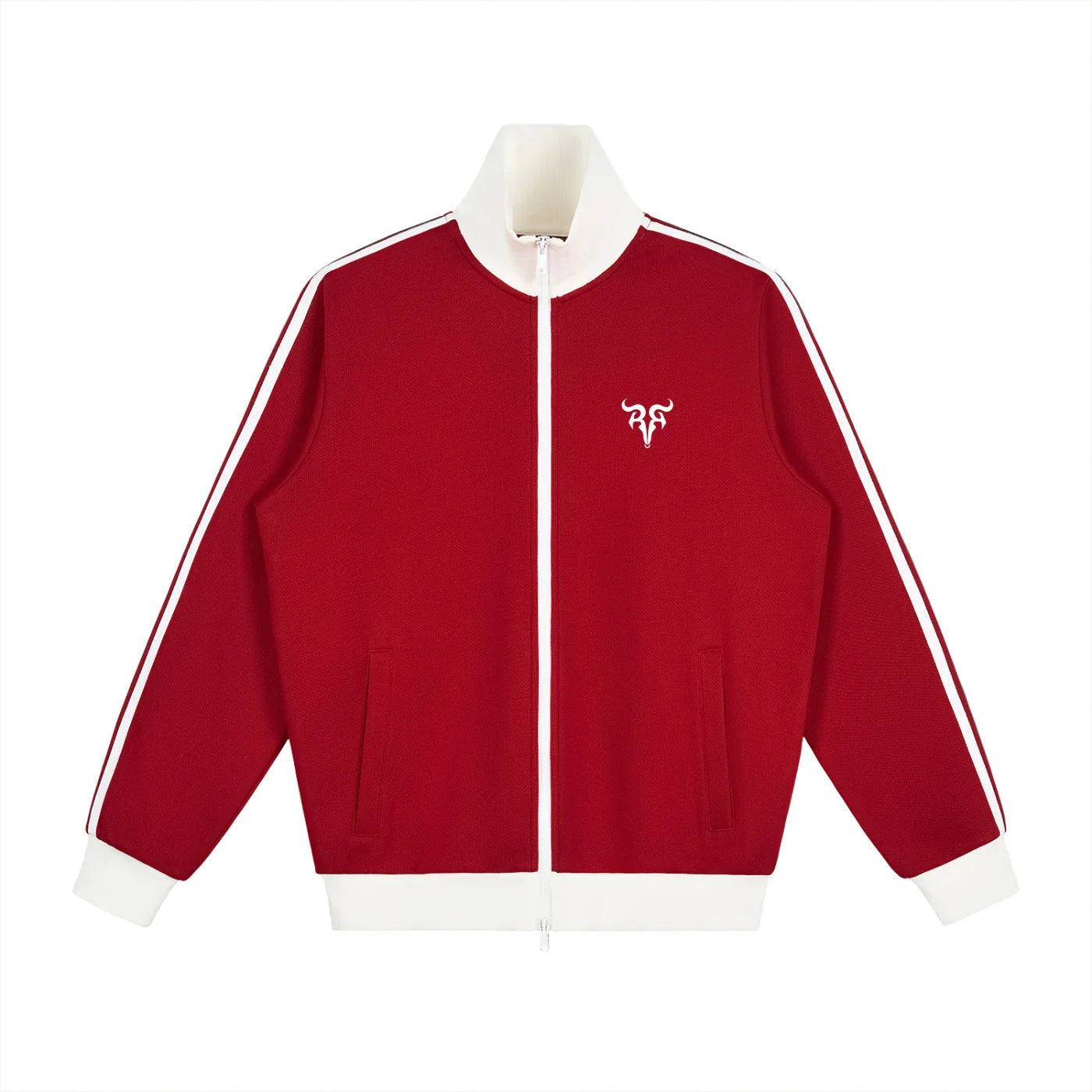 Ensemble de survêtement Urban Track Set X RisenRetro Veste de survêtement polaire à bandes latérales contrastées
