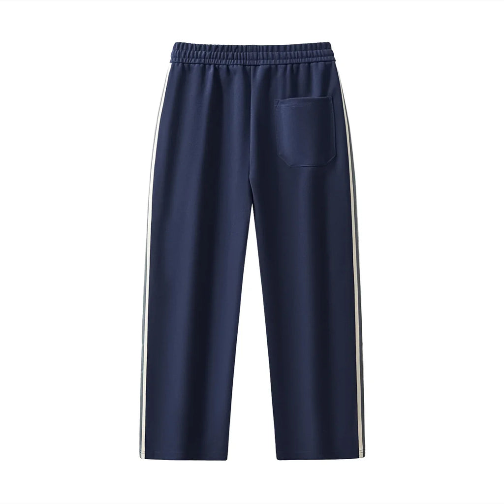 Motion Set X RisenRetro Contrast Side-Stripe Straight-Leg  Pants