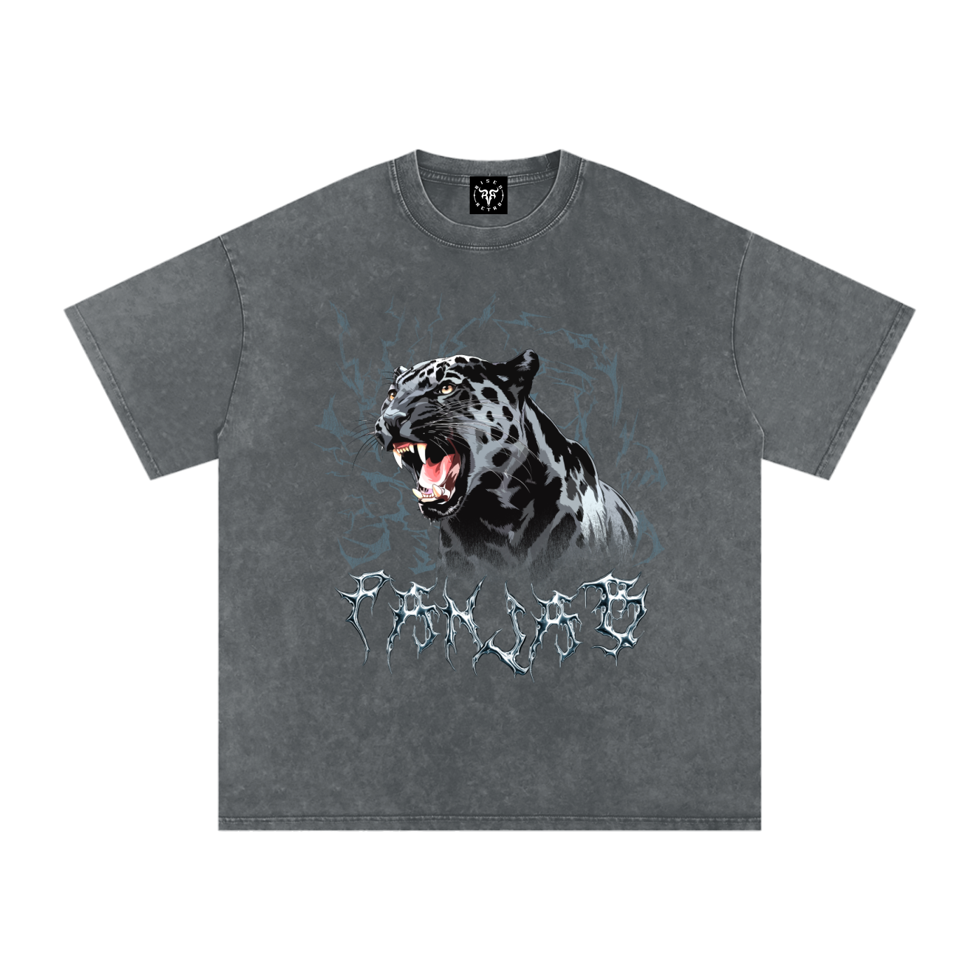 PANJAB PANTHER Y2K x RisenRetro Snow Washed Oversized Cotton T-Shirt