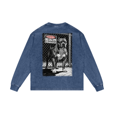 For the OG's Acid Wash Oversize Long Sleeve T-Shirt