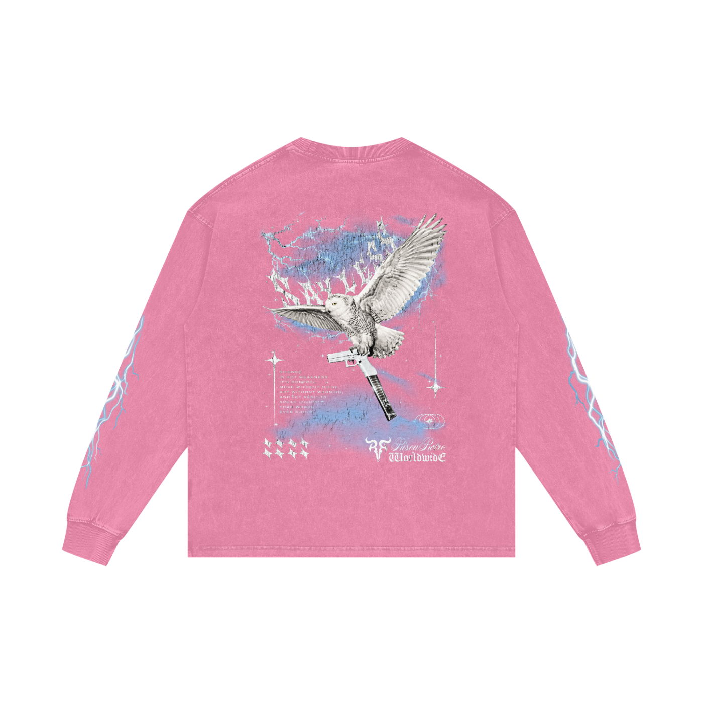 SAYLESS X RisenRetro Acid Wash Oversize Long Sleeve T-Shirt