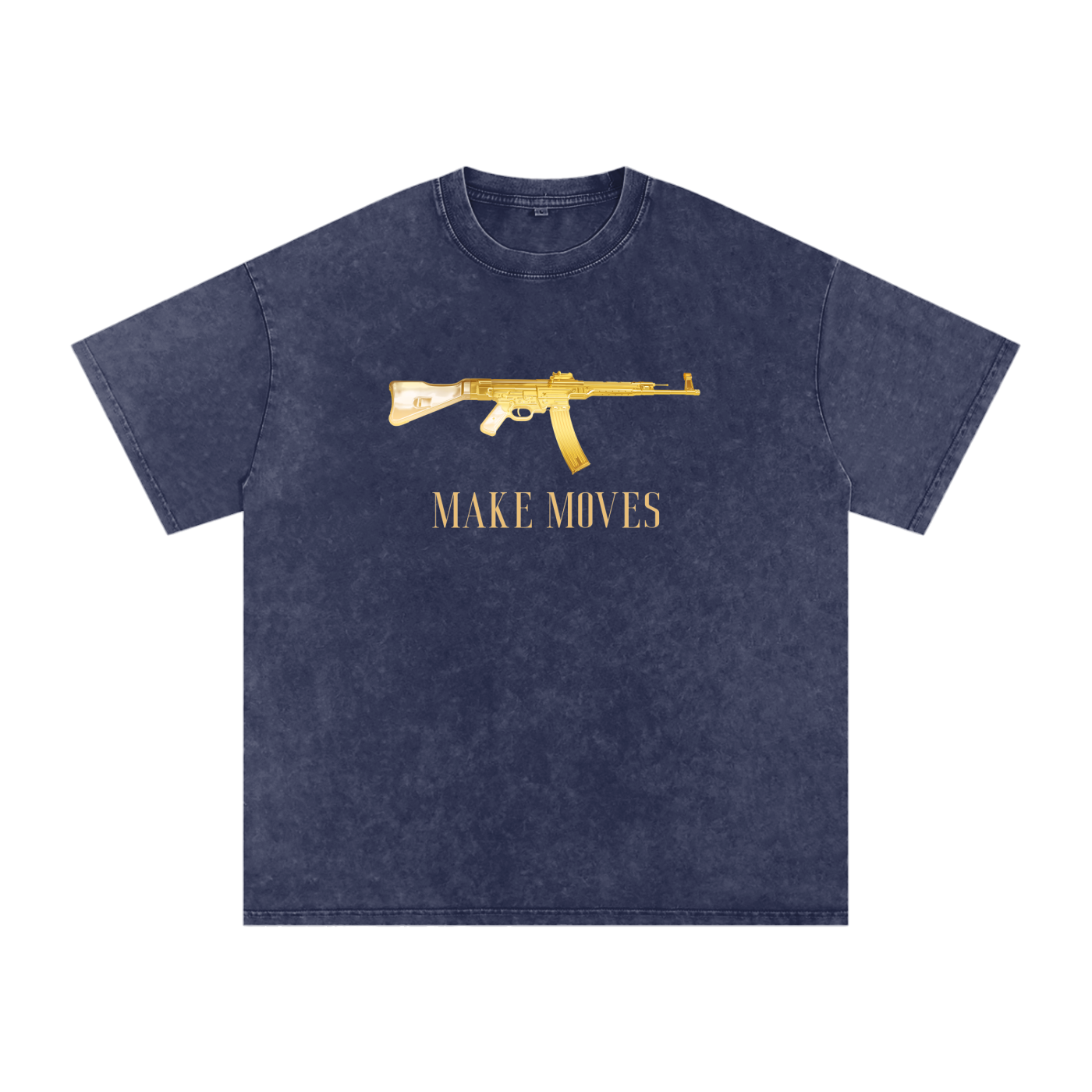 Make Moves 47 Snow Washed Oversized Cotton T-Shirt