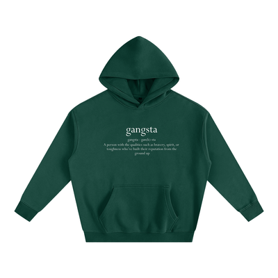 Gangsta Oversize Fleeced Hoodie