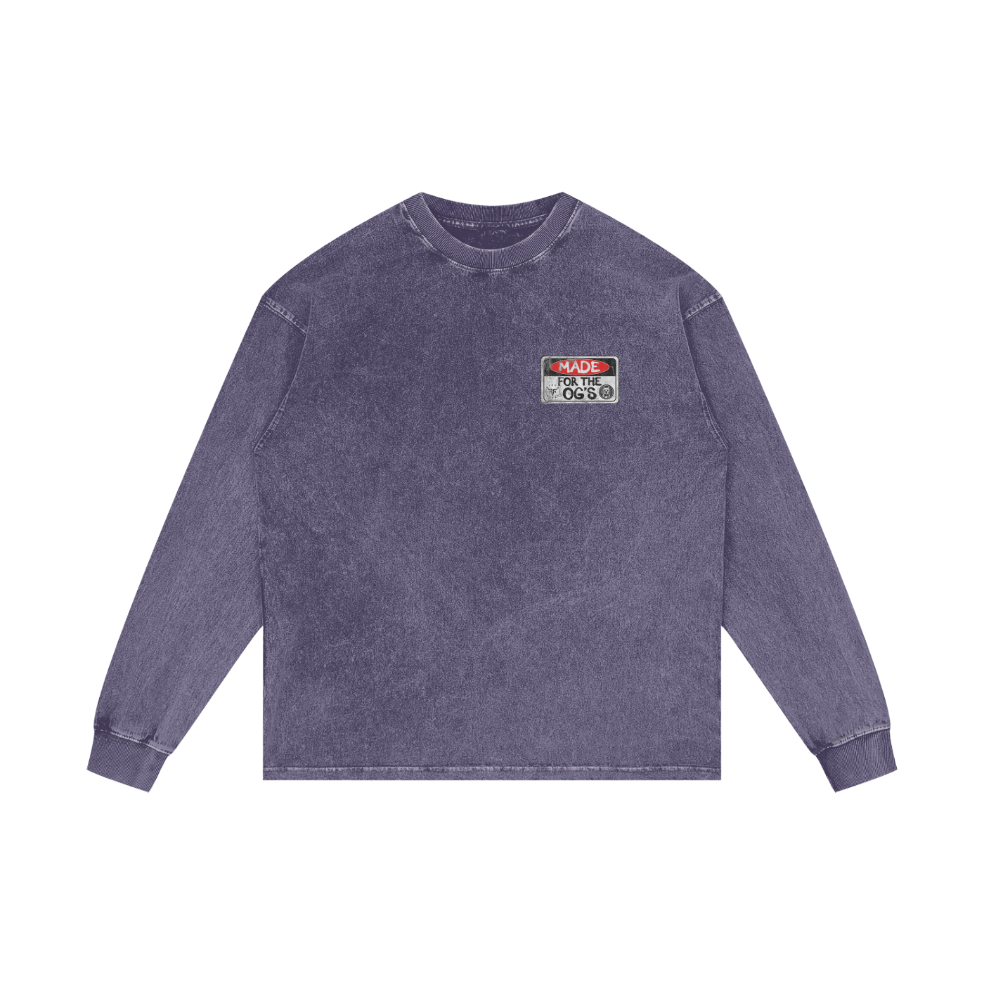For the OG's Acid Wash Oversize Long Sleeve T-Shirt