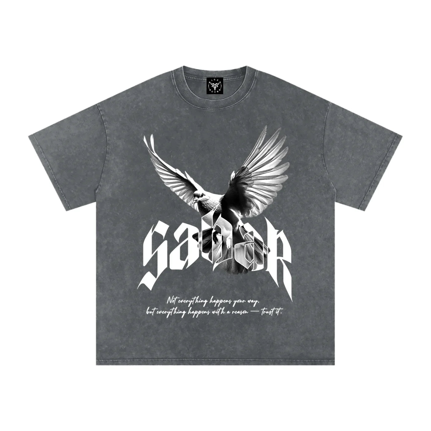Sabar X Risen Retro Snow Washed Oversized Cotton T-Shirt