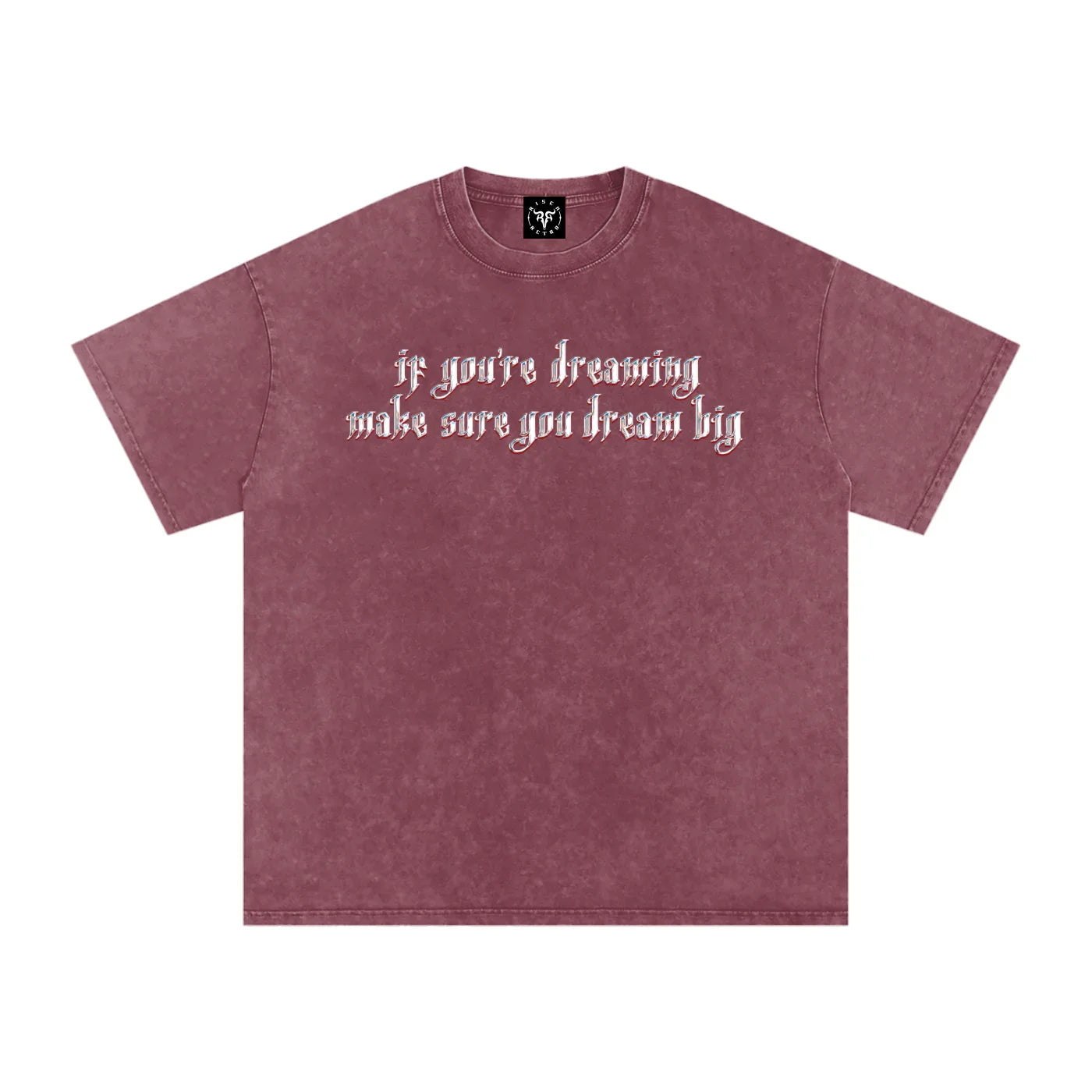 T-shirt oversize en coton délavé « Dream Big »