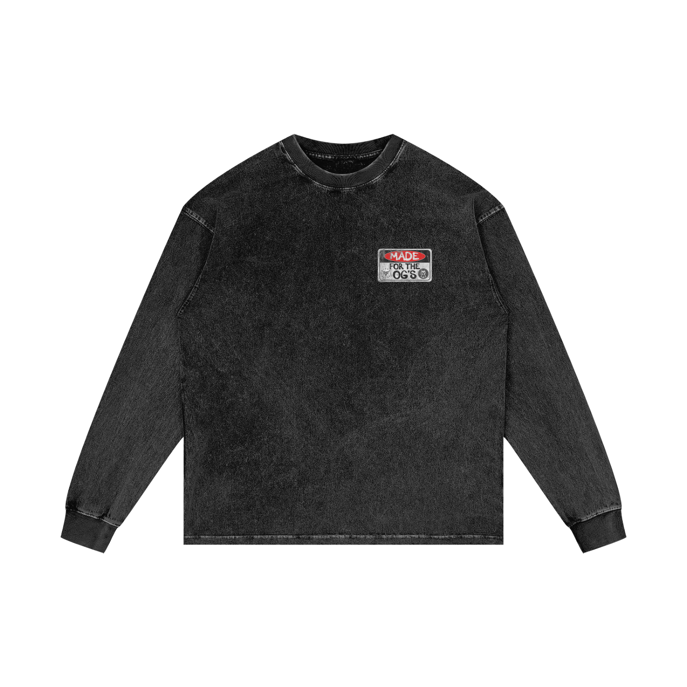 For the OG's Acid Wash Oversize Long Sleeve T-Shirt