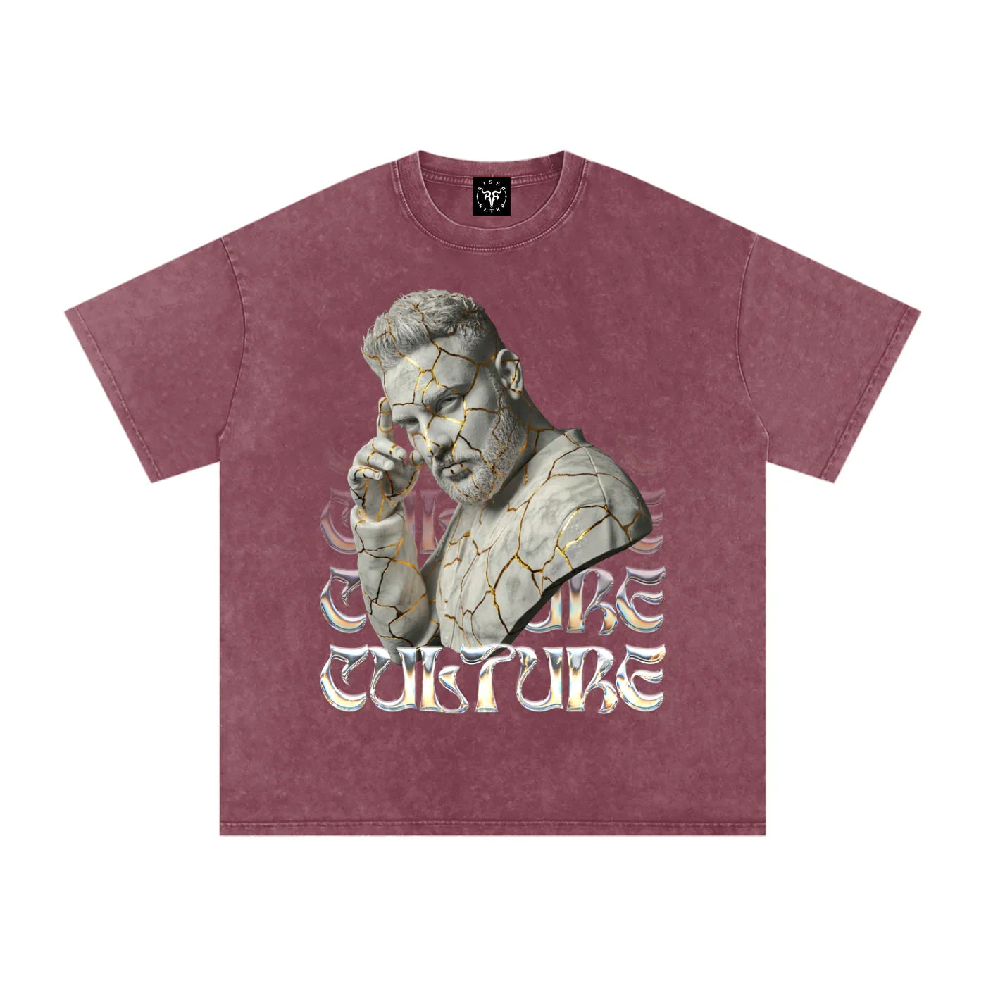 Aujla Culture X RisenRetro Snow Washed Oversized Cotton T-Shirt