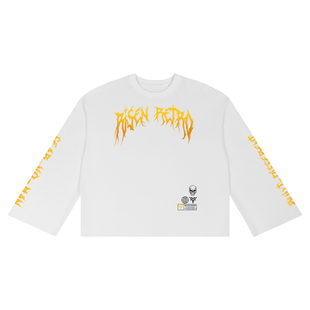 RAGE | RISEN RETRO | Unisex Waffle Raw Edge T-Shirt