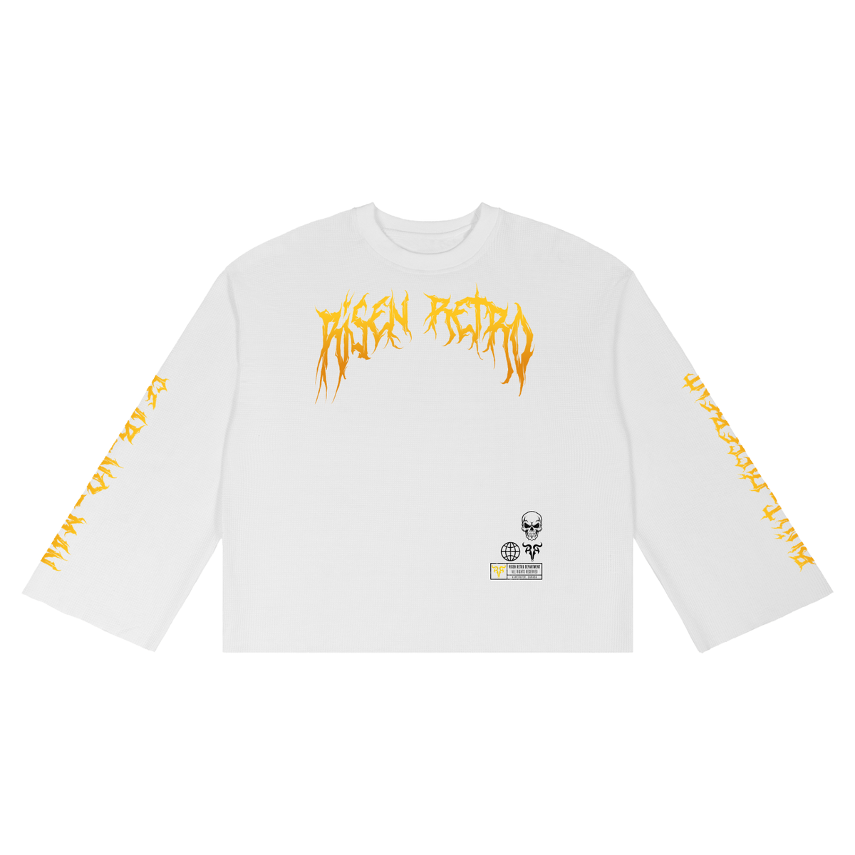 RAGE | RISEN RETRO | Unisex Waffle Raw Edge T-Shirt