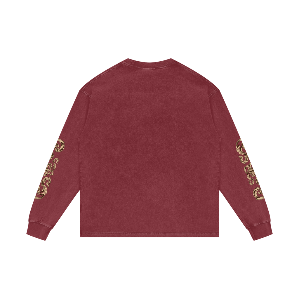 PANJAB COUTURE | RISENRETRO | Acid Wash Oversize Long Sleeve T-Shirt