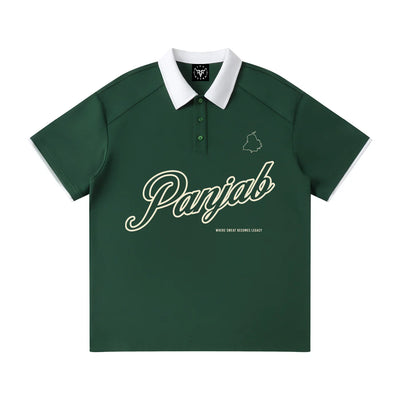 Panjab Legacy X RisenRetro Contrast Collar Raglan Polo Shirt
