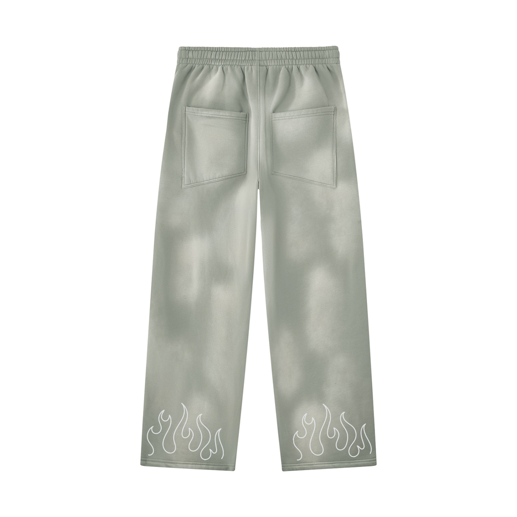 RISENRETRO X Unisex Sunfade Frayed Fleece tracksuit