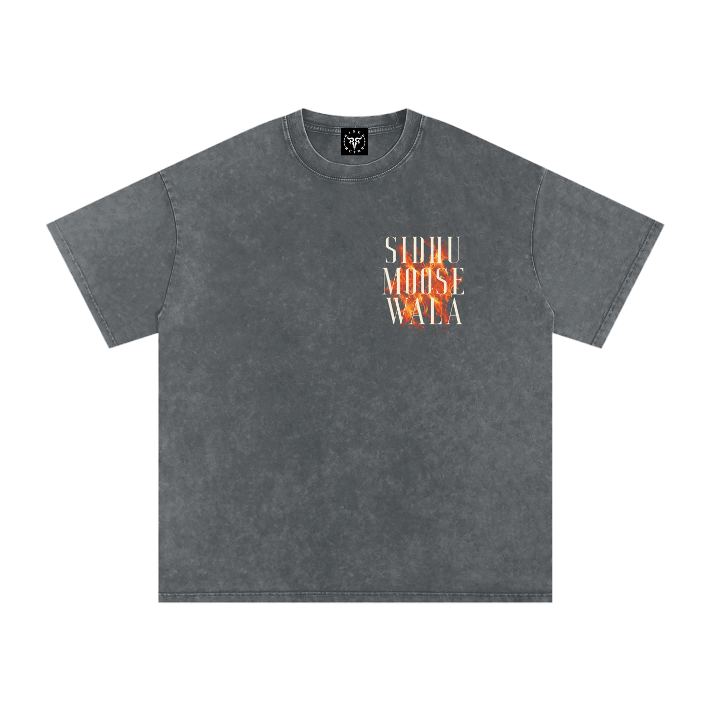 SIDHU MOOSE WALA X Risen Retro Washed Oversized T-Shirt