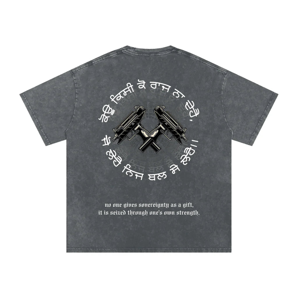 T-shirt oversize délavé FORCE OF WILL