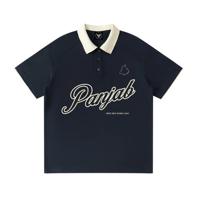Panjab Legacy X RisenRetro Contrast Collar Raglan Polo Shirt