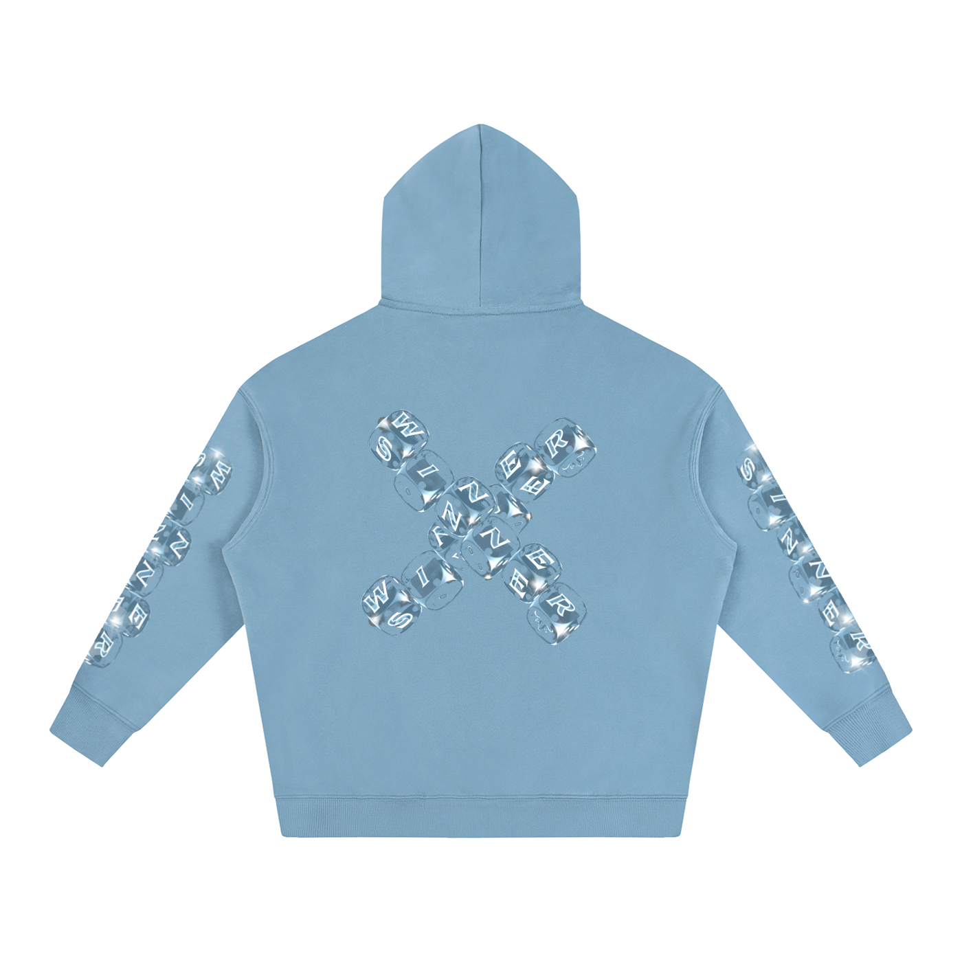 WINNER X SINNER X Risen Retro Oversize Fleeced Hoodie