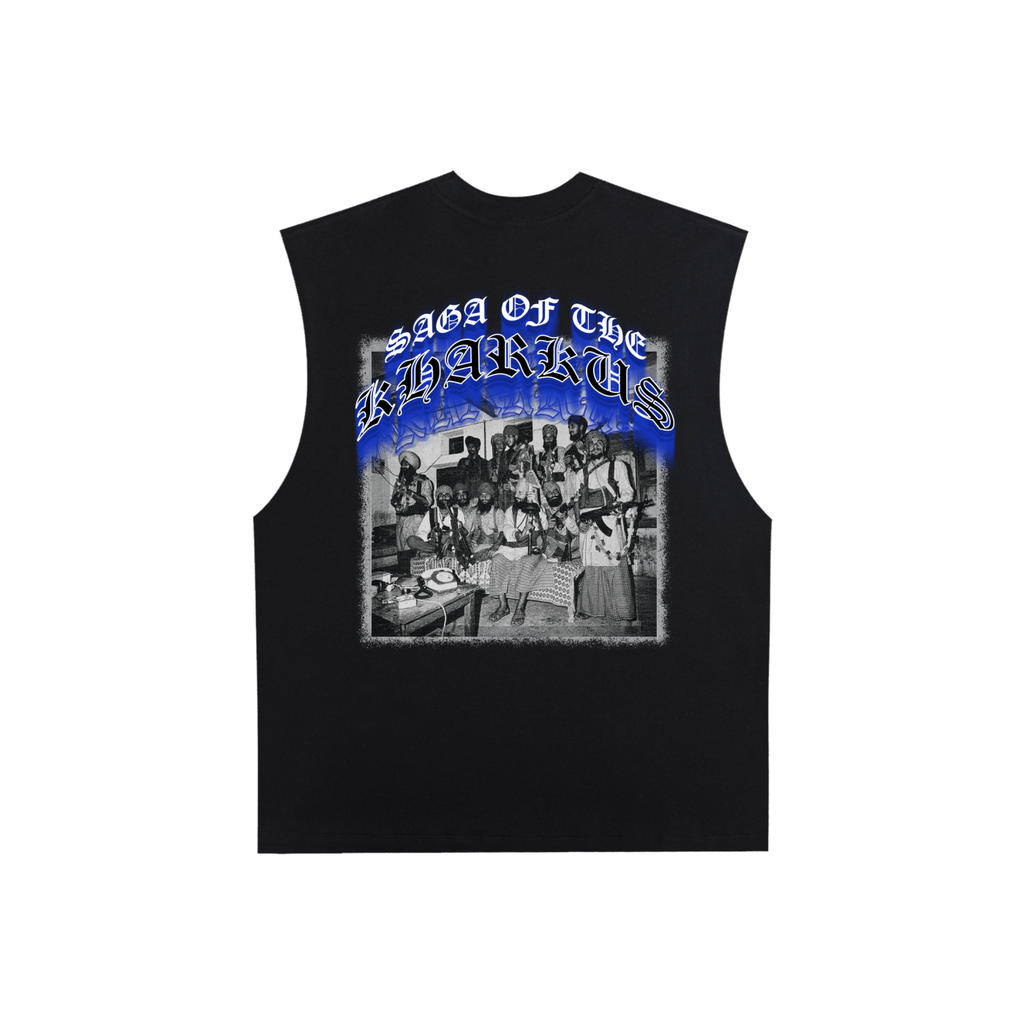 Saga of Kharku's | RisenRetro | Raw Edge Cotton Tank Top