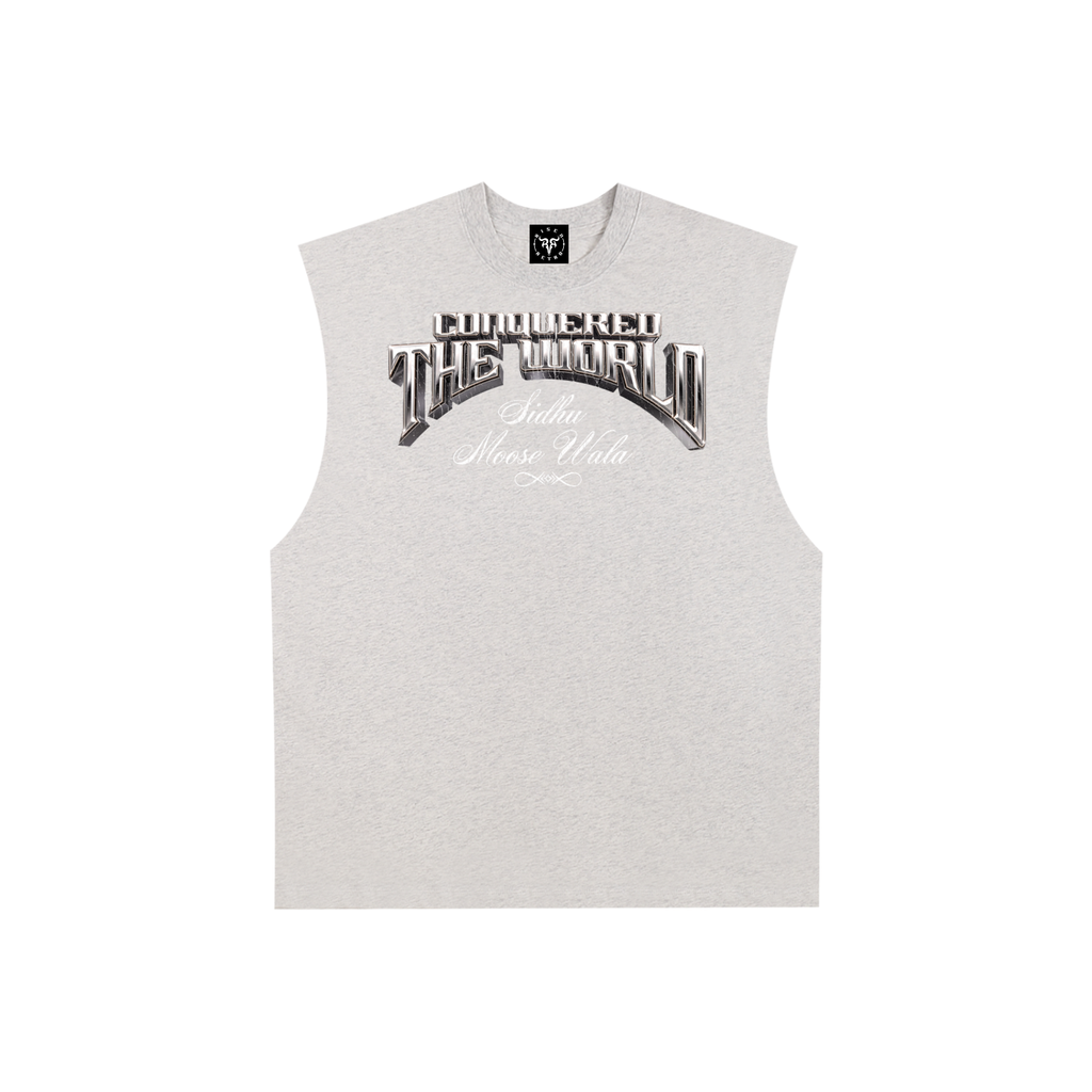SMW | Conquered the world | RisenRetro | Raw Edge Cotton Tank Top