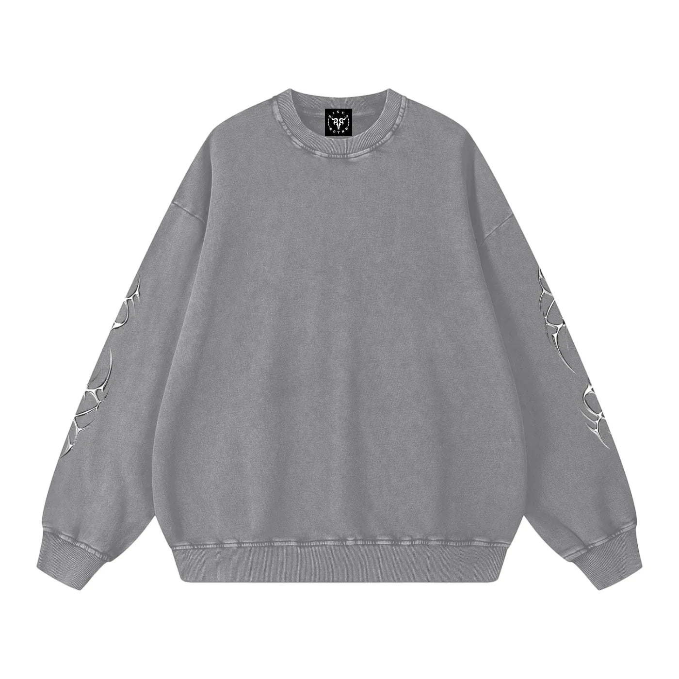 Sweat-shirt oversize délavé Liquid Metal Star