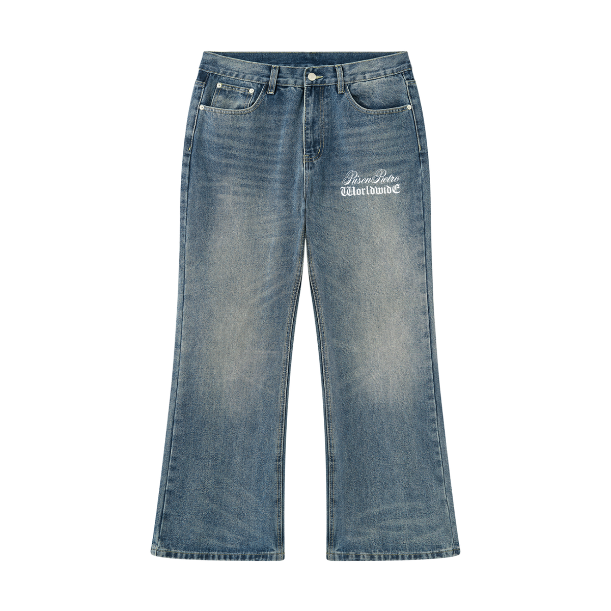 RISENRETRO | Men's Vintage Wash Denim Jeans