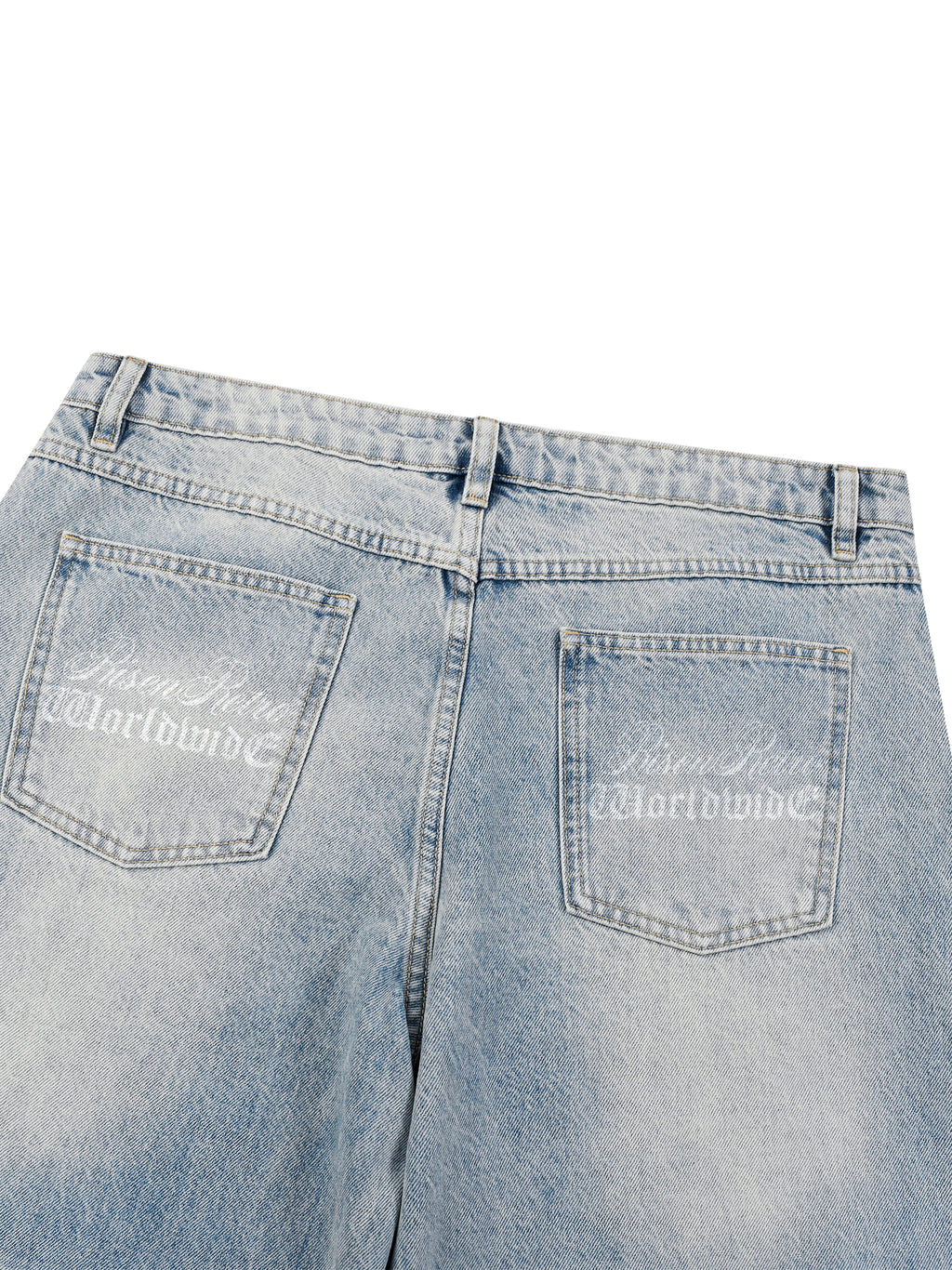 RISEN RETRO x DESIGNER Men’s Enzyme Wash Wide Leg Jeans