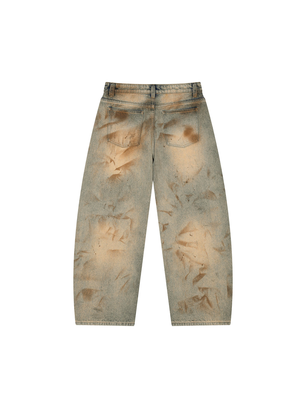 RisenRetro X Men’s Vintage Wash Barrel Leg Jeans