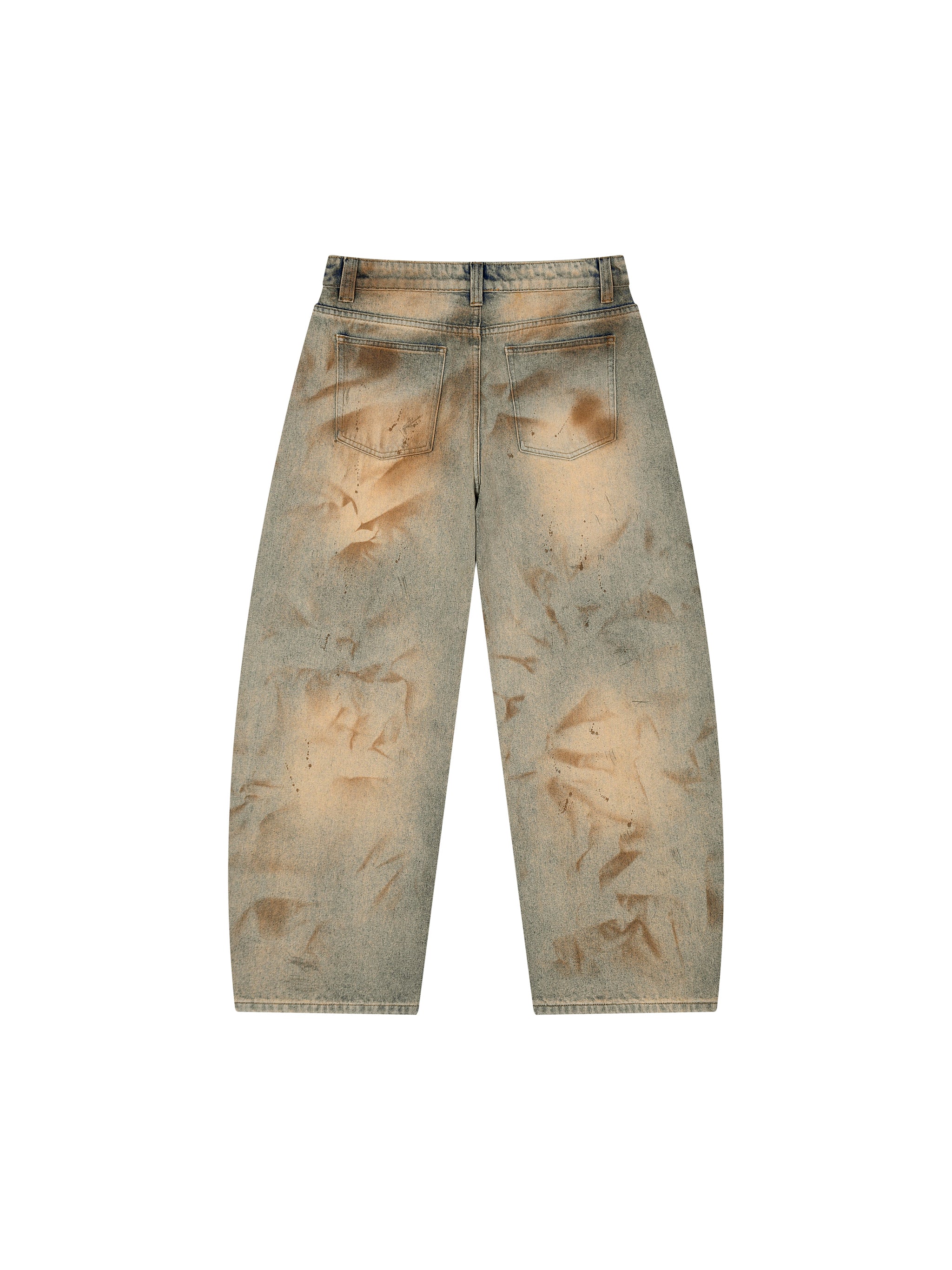 RisenRetro X Men’s Vintage Wash Barrel Leg Jeans
