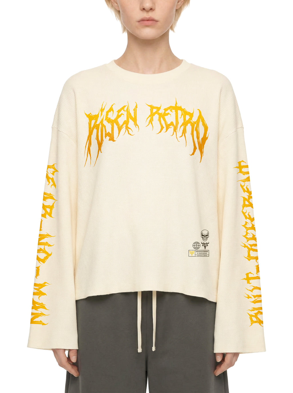 RAGE | RISEN RETRO | Unisex Waffle Raw Edge T-Shirt